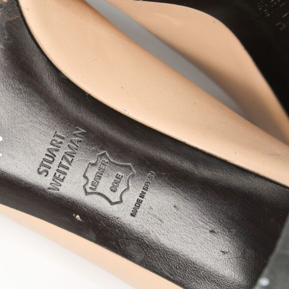 Stuart Weitzman Womens Heels Size 8 Pink Pointy Toe Leather Office Classic 90s - Picture 9 of 9